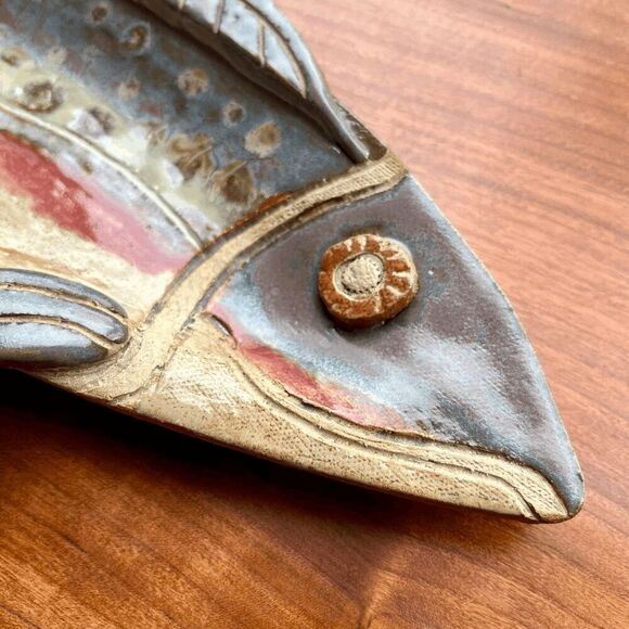 Handmade Ceramic Fish Dish by Robin’s Nest Pottery - Rustic Artisan Decor - Picture 3 of 8